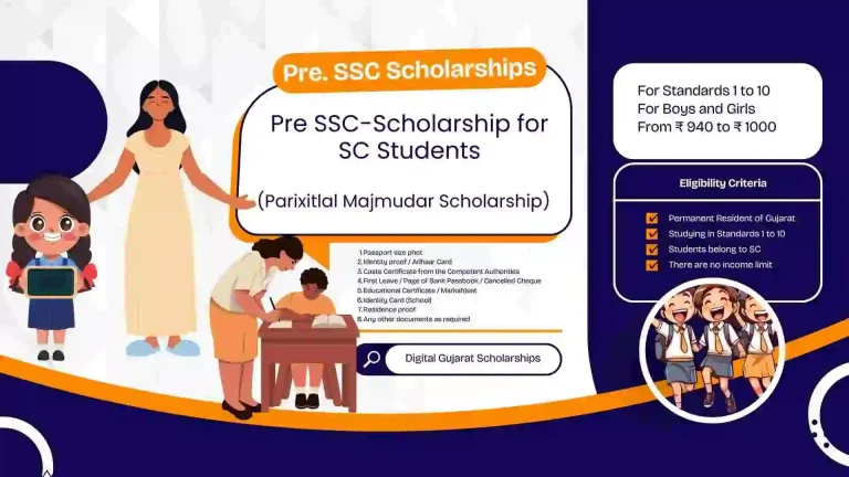 Pre-SSC Scholarship for SC Students (Parixitlal Majmudar Scholarship) 6 Pre-SSC-Scholarship-for-SC-Students-Parixitlal-Majmudar-Scholarship