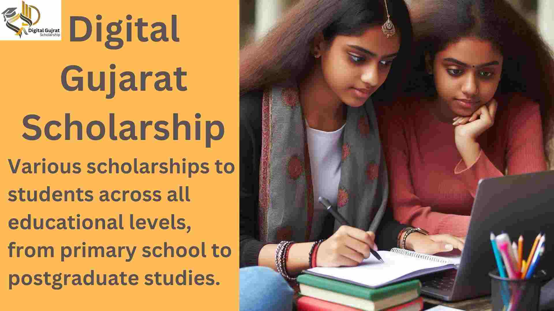 Students applying for Digital Gujarat Scholarships