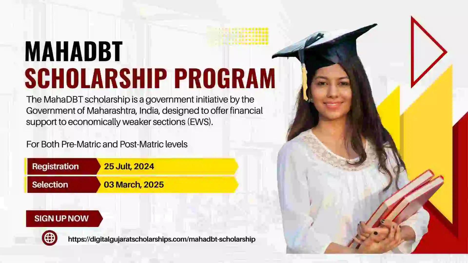 MahaDBT Scholarship | How to Apply | Benefits | Last Date 2 MahaDBT Scholarship for post-matric and pre-matric levels submit online application